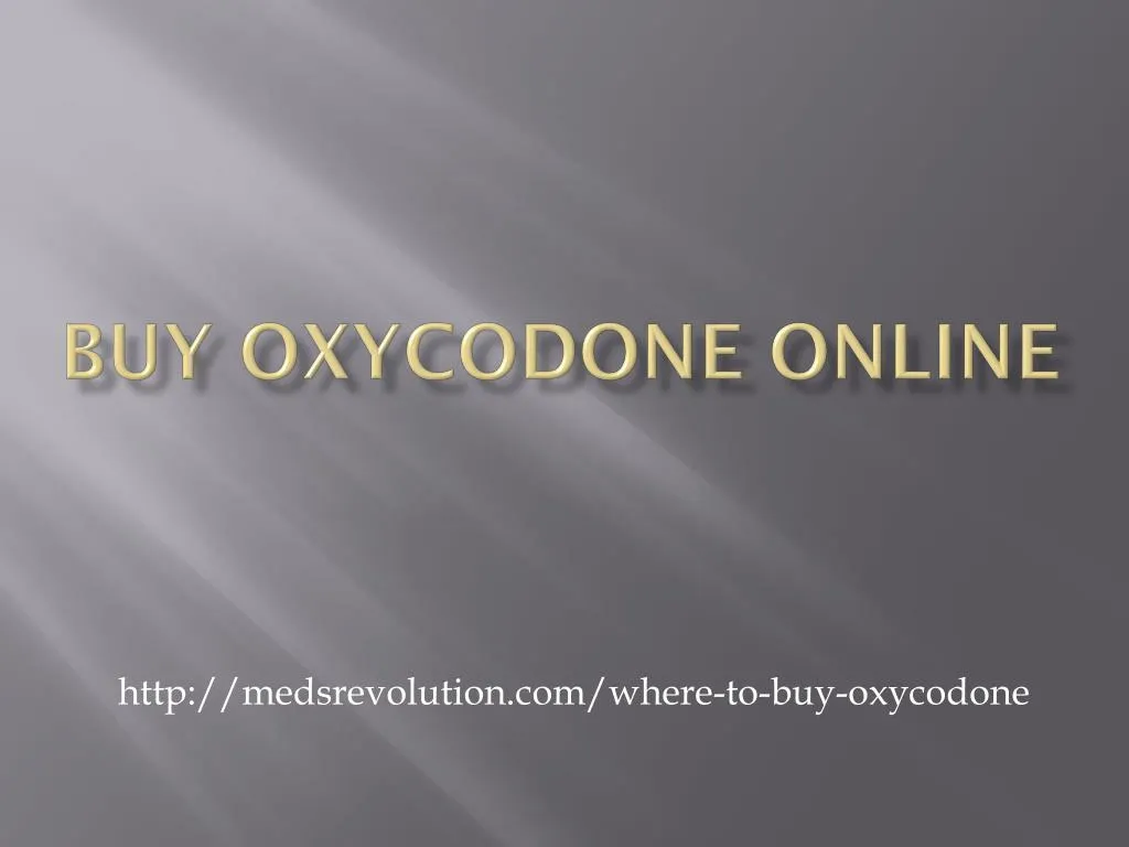 buy oxycodone online