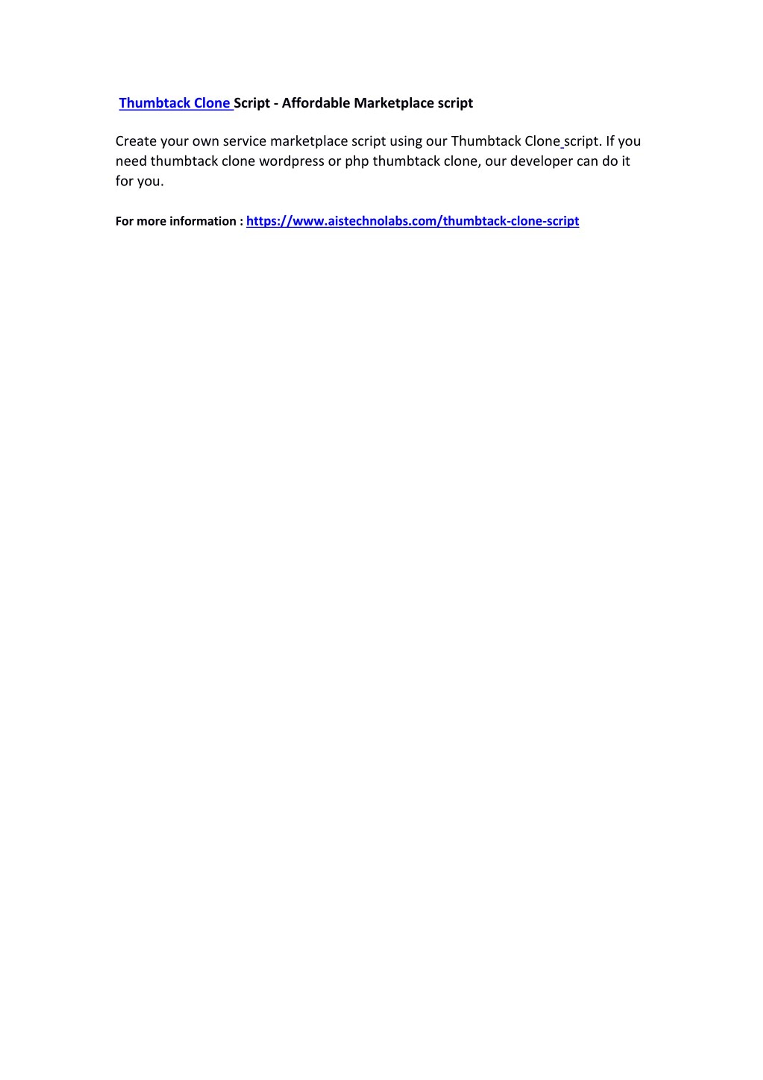 PPT - Thumbtack Clone Script - Affordable Marketplace script PowerPoint ...