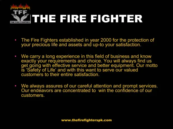 THE FIRE FIGHTER