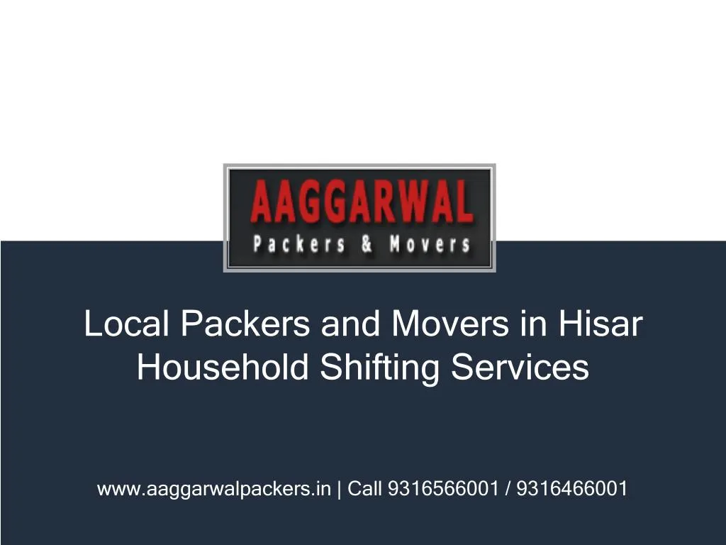 local packers and movers in hisar household