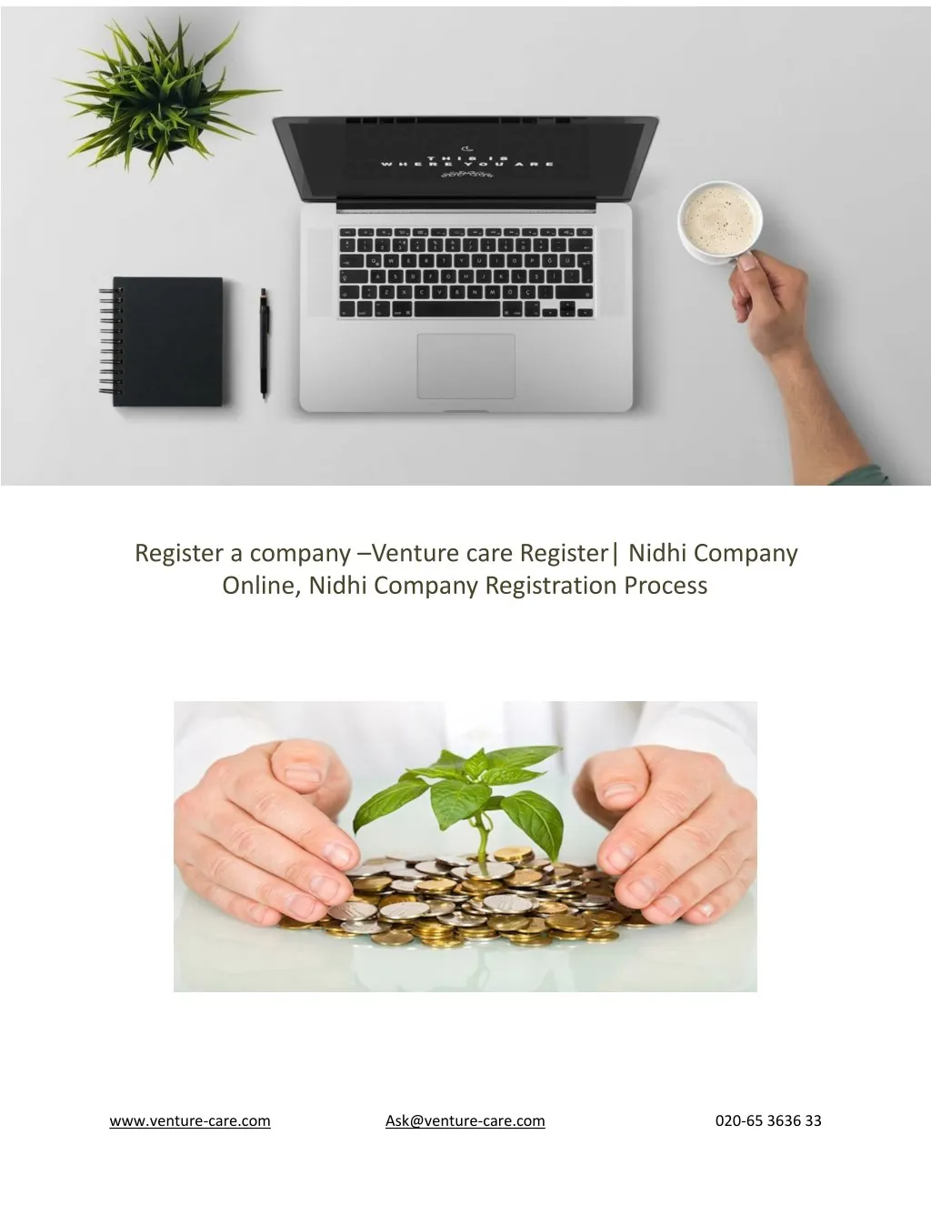register a company venture care register nidhi