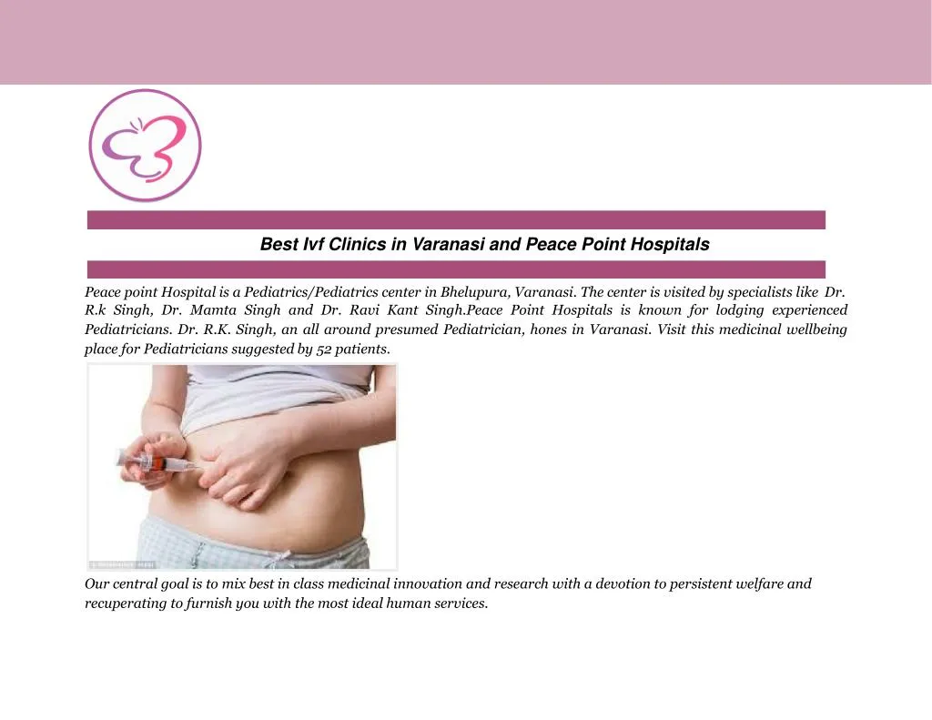 best ivf clinics in varanasi and peace point