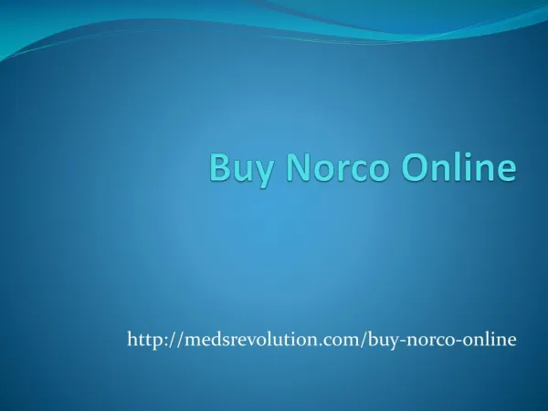 Buy Norco Online