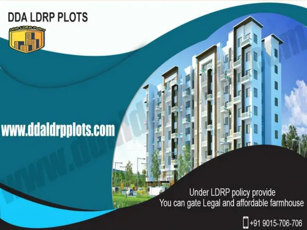 DDA LDRP Providing Plots Under Delhi Housing Society