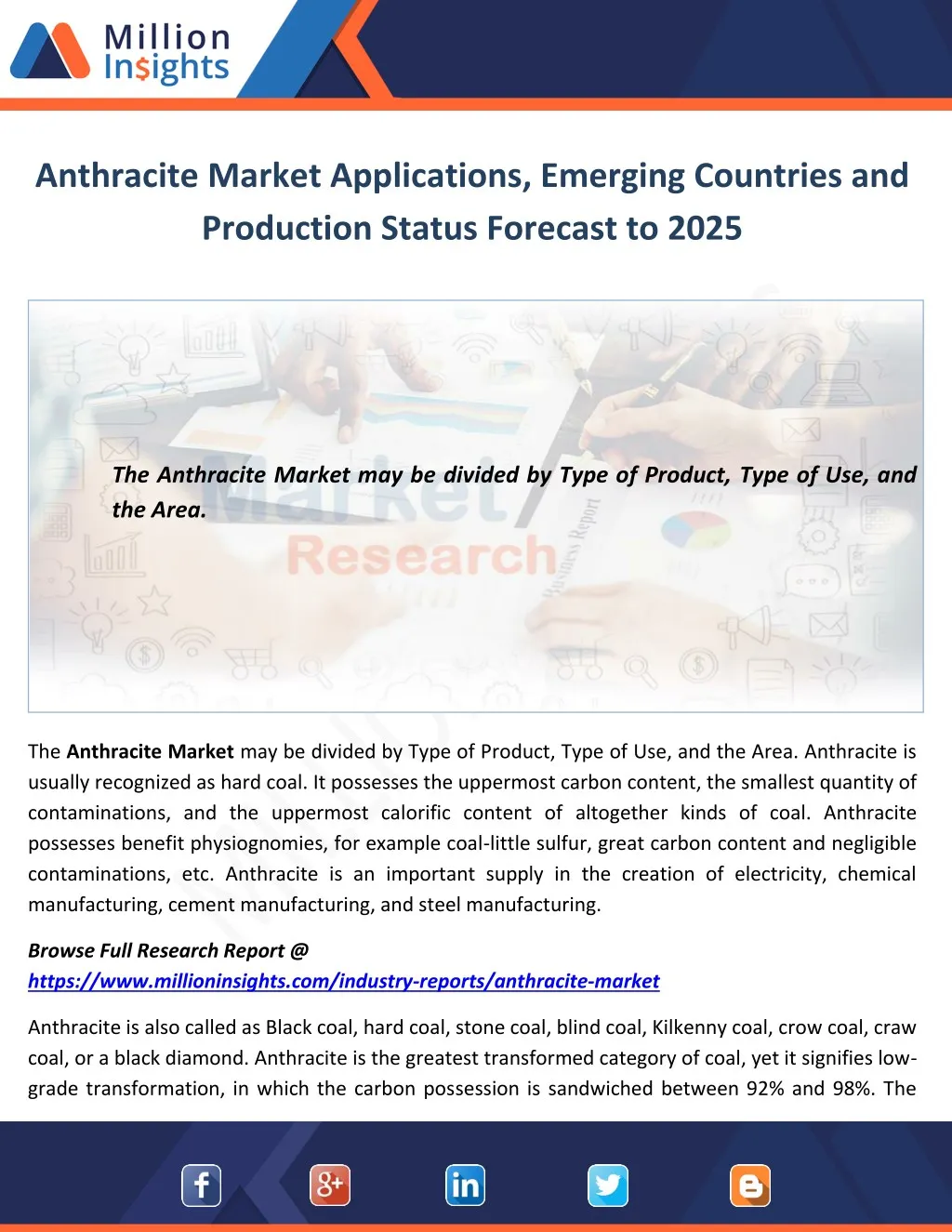 anthracite market applications emerging countries