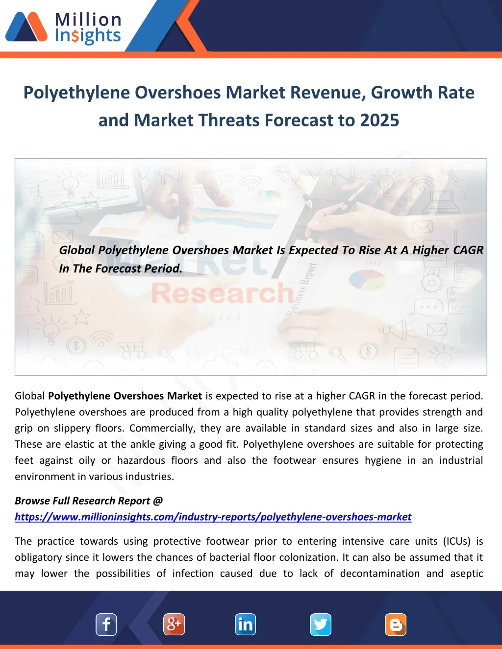 polyethylene overshoes market revenue growth rate