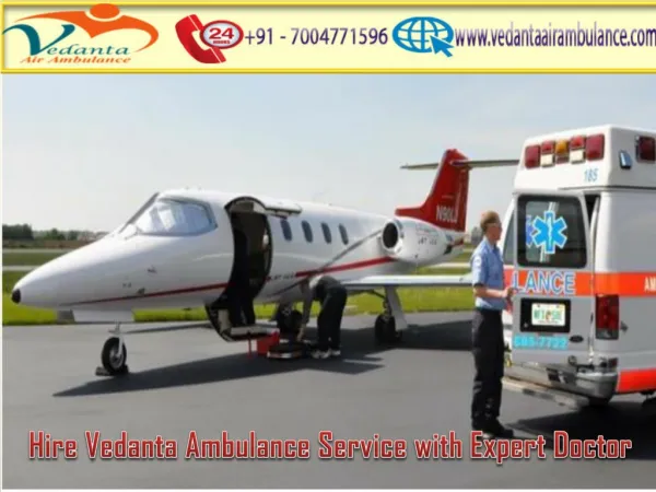 Vedanta Air Ambulance Service in Coimbatore with Latest Medical Equipment