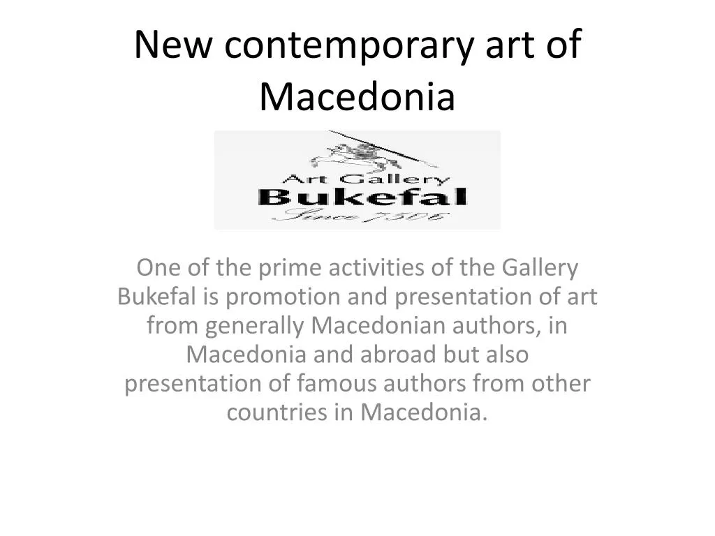 new contemporary art of macedonia