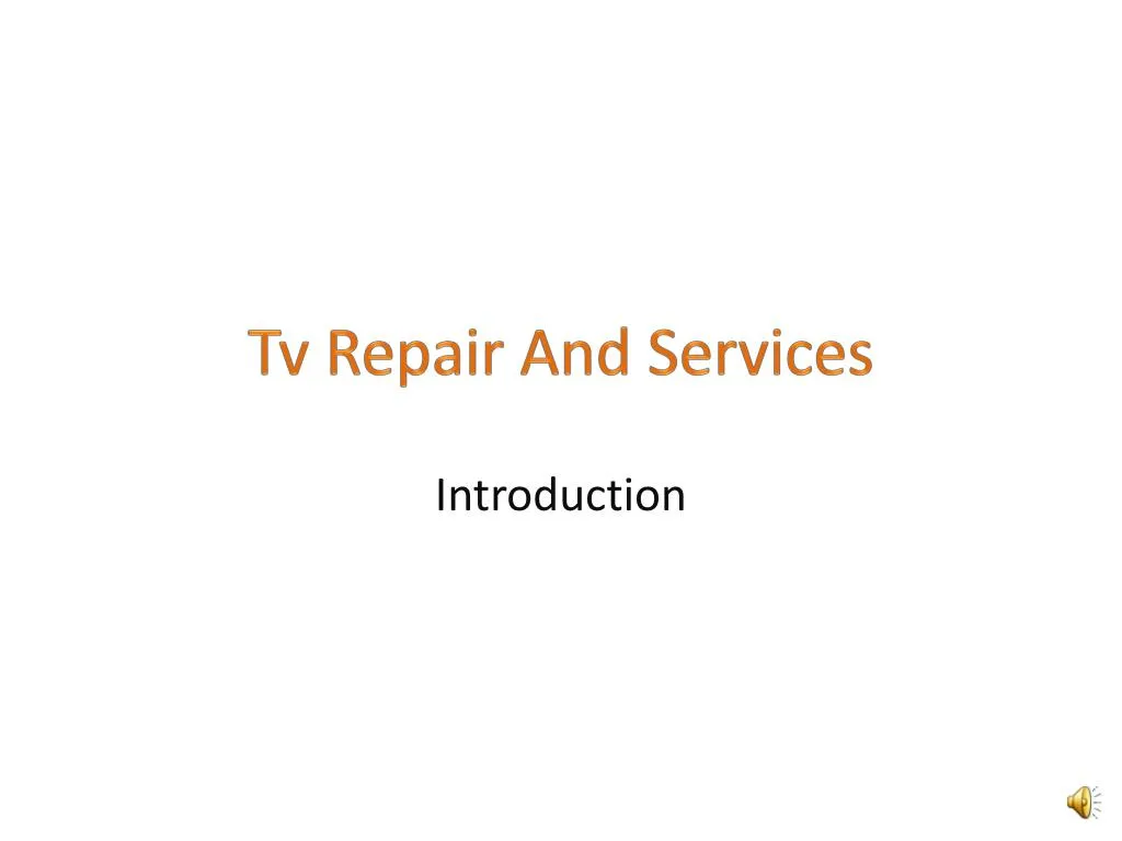 tv repair and services
