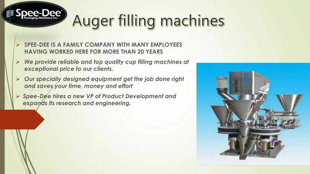 auger filling machines