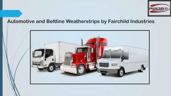 Automotive and Beltline Weatherstrips by Fairchild Industries