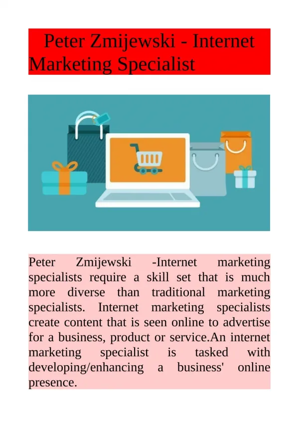 Peter Zmijewski - Internet Marketing Expert
