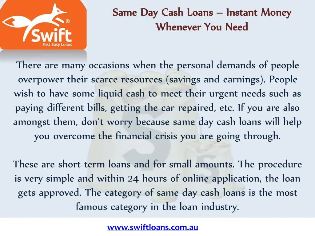 same day cash loans instant money whenever
