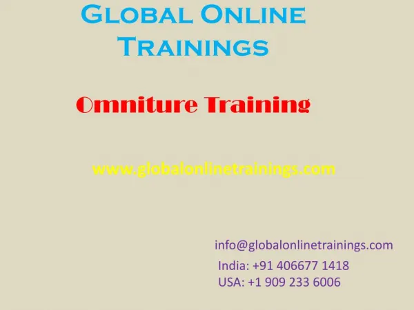 Omniture Training | Best Adobe Omniture online training - GOT