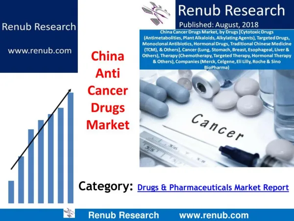 China Anti Cancer Drugs Market expected to be US$ 30 Billion by 2024