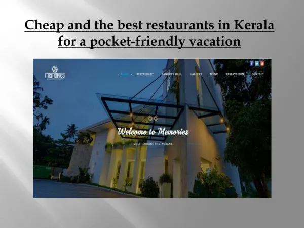 Cheap and the best restaurants in Kerala for a pocket-friendly vacation