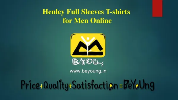 Shop Latest Collection of Henley Full Sleeves T-shirts for Men Online at Beyoung
