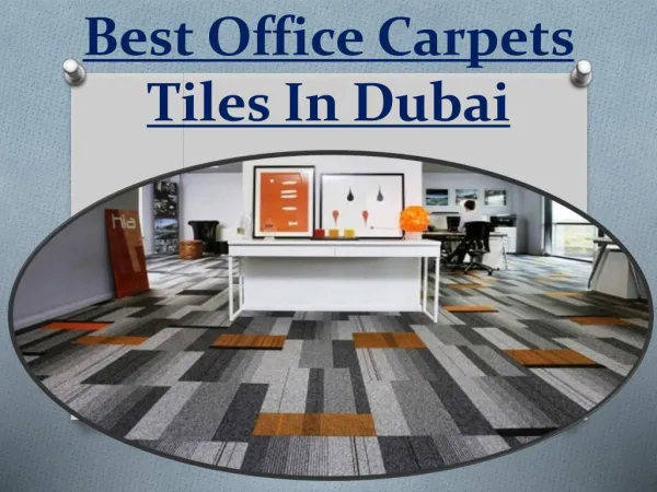 Office Carpet Tiles Dubai