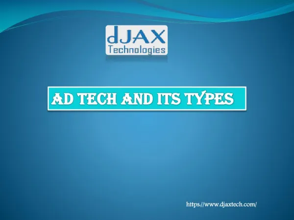 What is ad tech and its types?