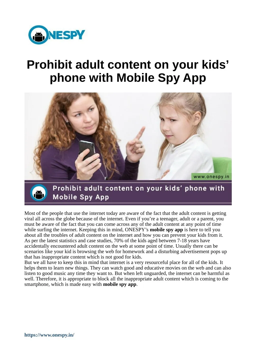 prohibit adult content on your kids phone with