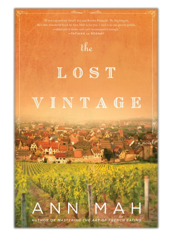 [PDF] Free Download The Lost Vintage By Ann Mah