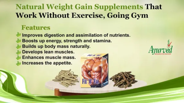 Natural Weight Gain Supplements that Work Without Exercise, Going Gym
