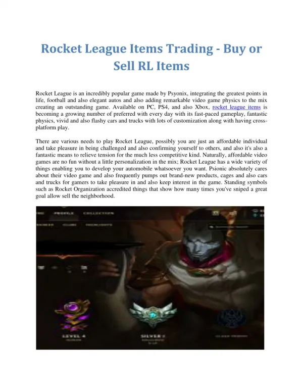 Gaming Market - Sell and Buy Gaming Goods Safely