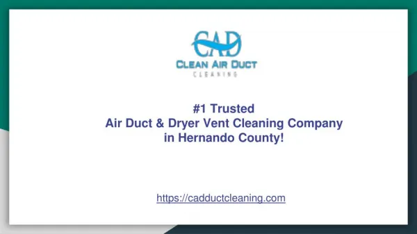 Trusted Dryer Vent Cleaning Hernando County FL