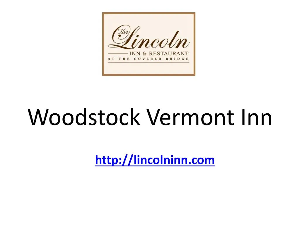 woodstock vermont inn