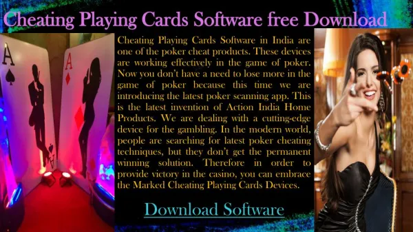 Cheating Playing Cards Software