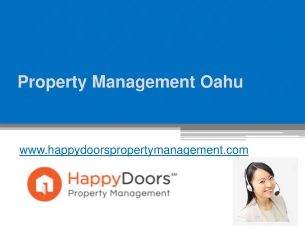 Check Out for Honolulu Property Management - www.happydoorspropertymanagement.com