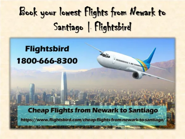 Find your lowest Flights from Newark to Santiago with Flightsbird