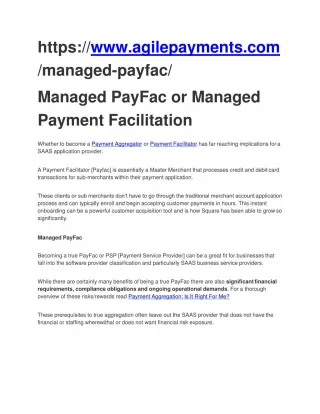 Managed PayFac - slide 1