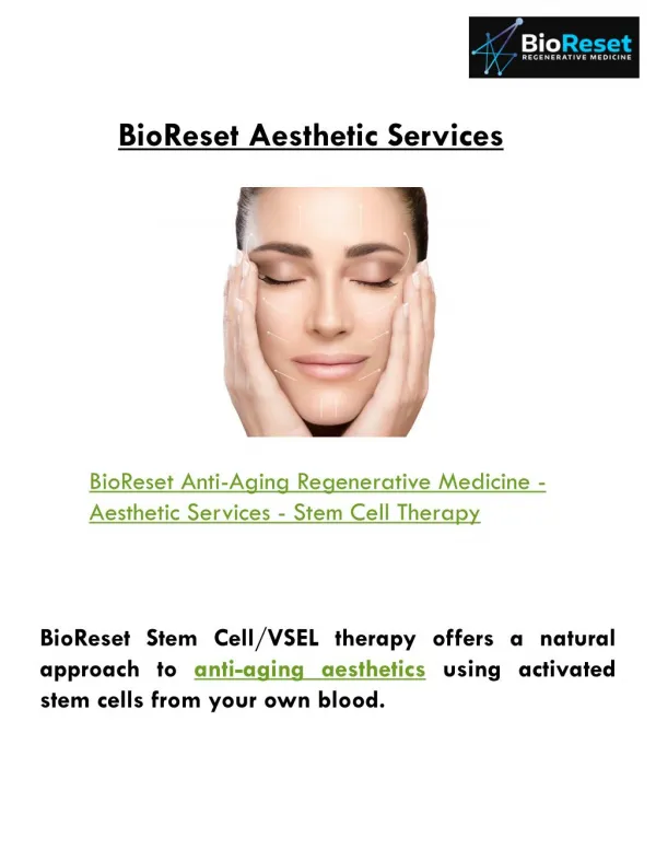 Anti-aging Aesthetics Skin Health Treatment