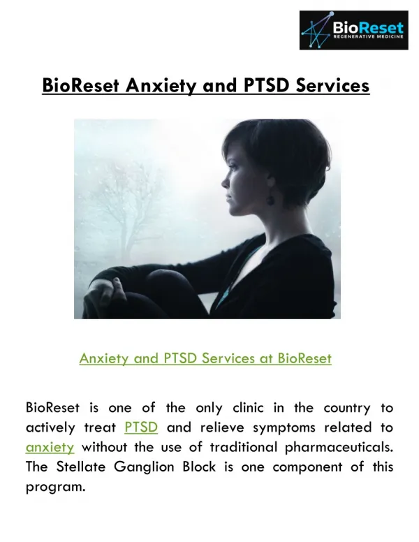 BioReset Anxiety PTSD Health Treatment