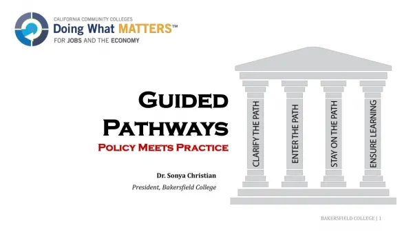 Guided Pathways Policy Meets Practice