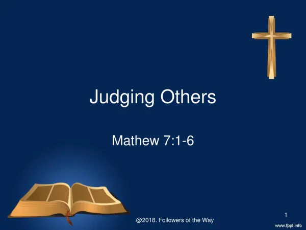 Sermon on Matthew 7:1-6