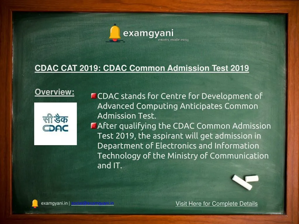 cdac cat 2019 cdac common admission test 2019
