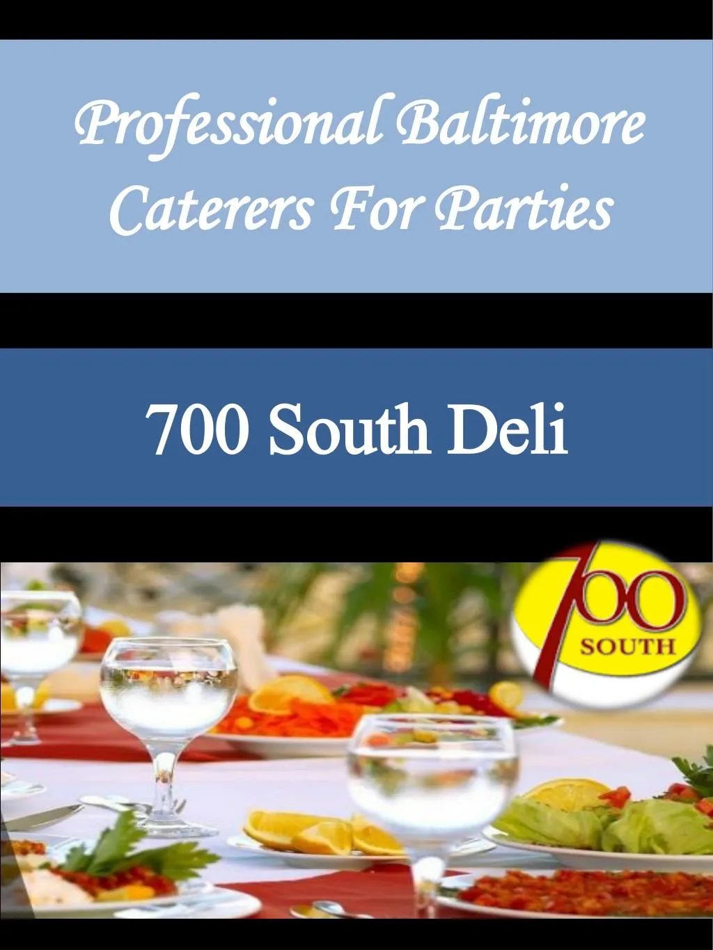 professional baltimore caterers for parties