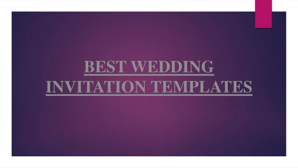 best wedding invitation templates