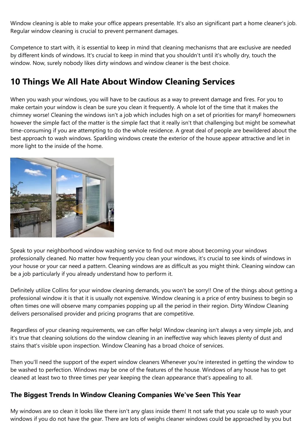 5 Types of Window Cleaning Services You Need Right Now
