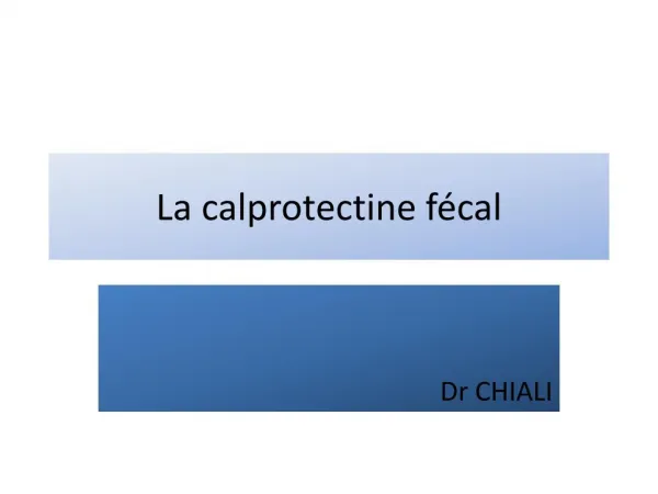 la calprotectine