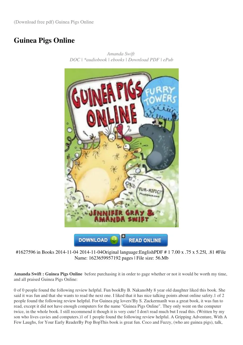 download free pdf guinea pigs online