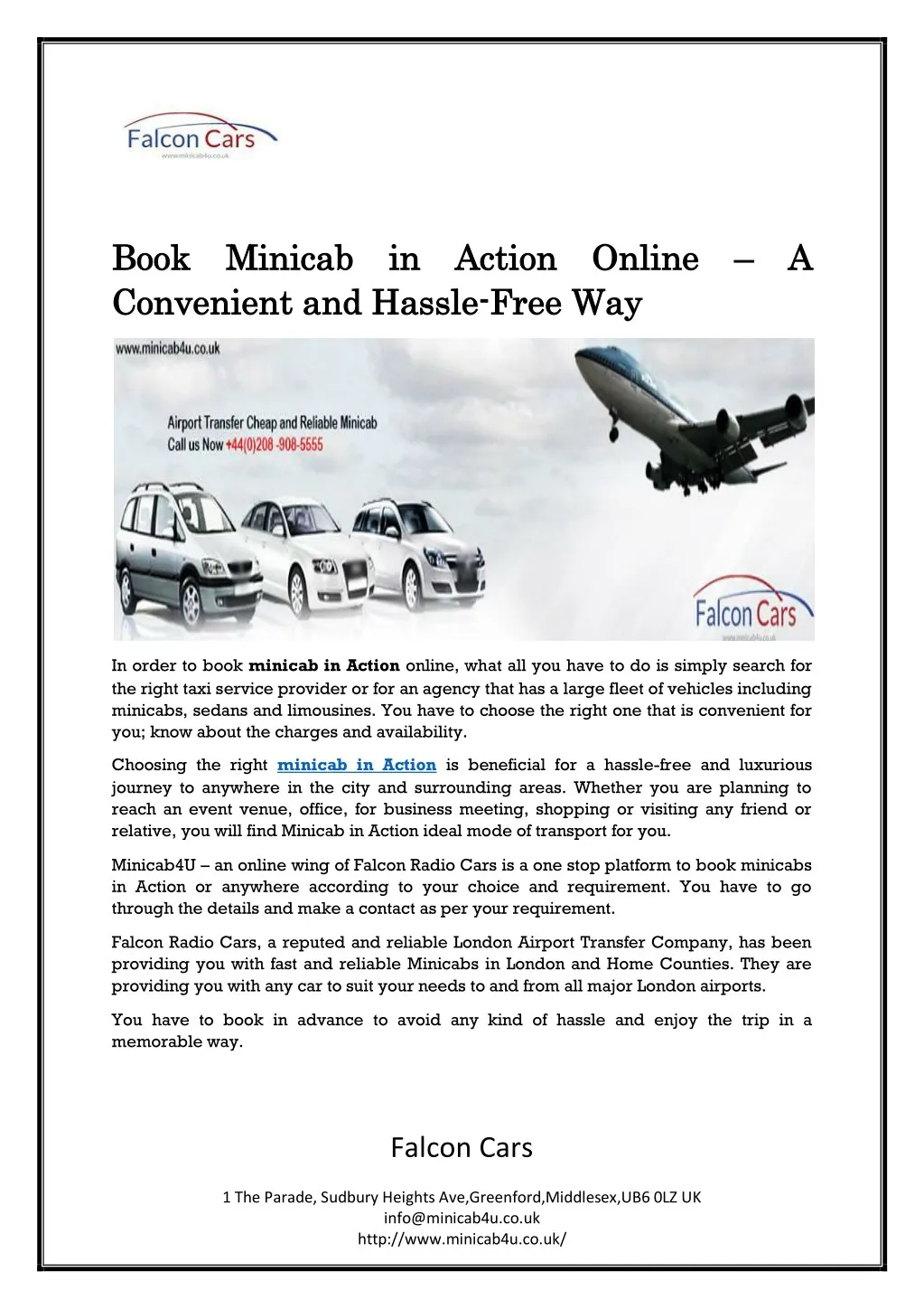 book minicab in action online book minicab