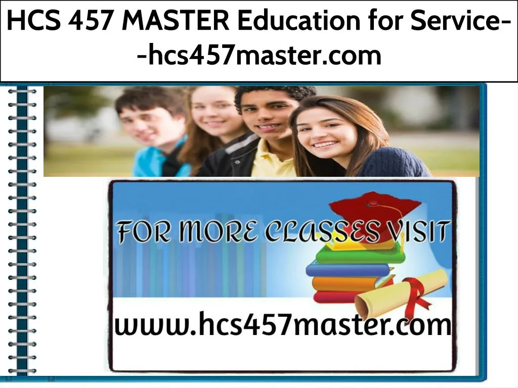 hcs 457 master education for service hcs457master