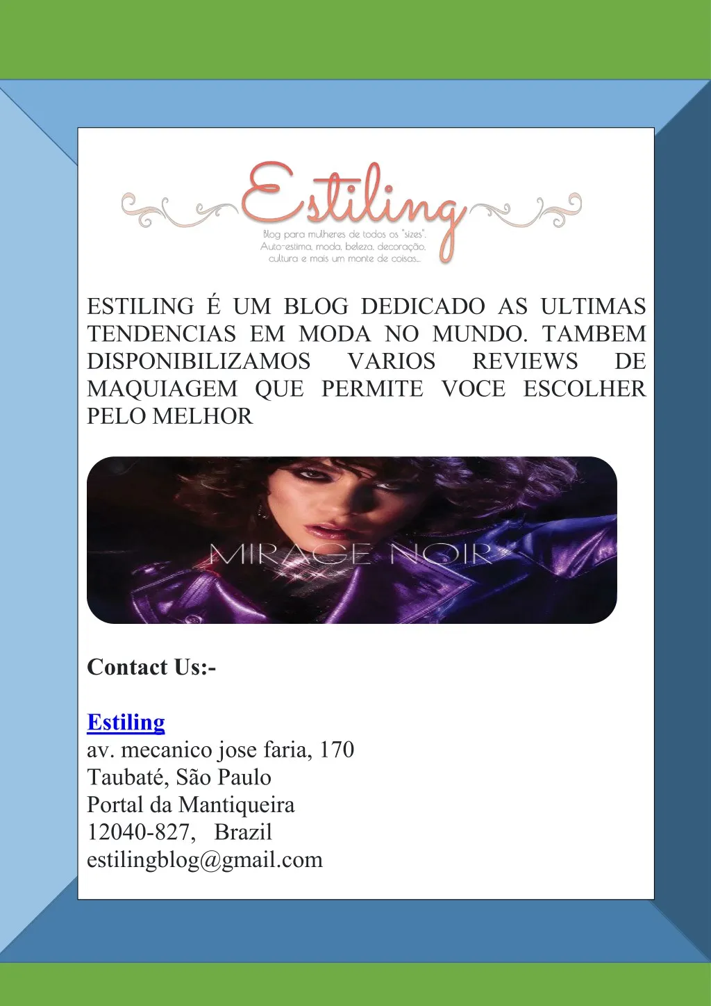 estiling um blog dedicado as ultimas tendencias