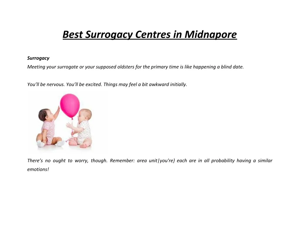 best surrogacy centres in midnapore