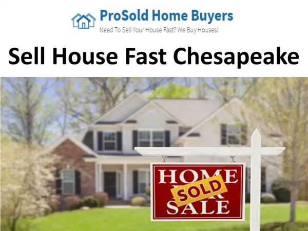 Sell House Fast Chesapeake