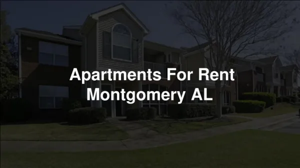 Cheap Apartments For Rent Montgomery AL