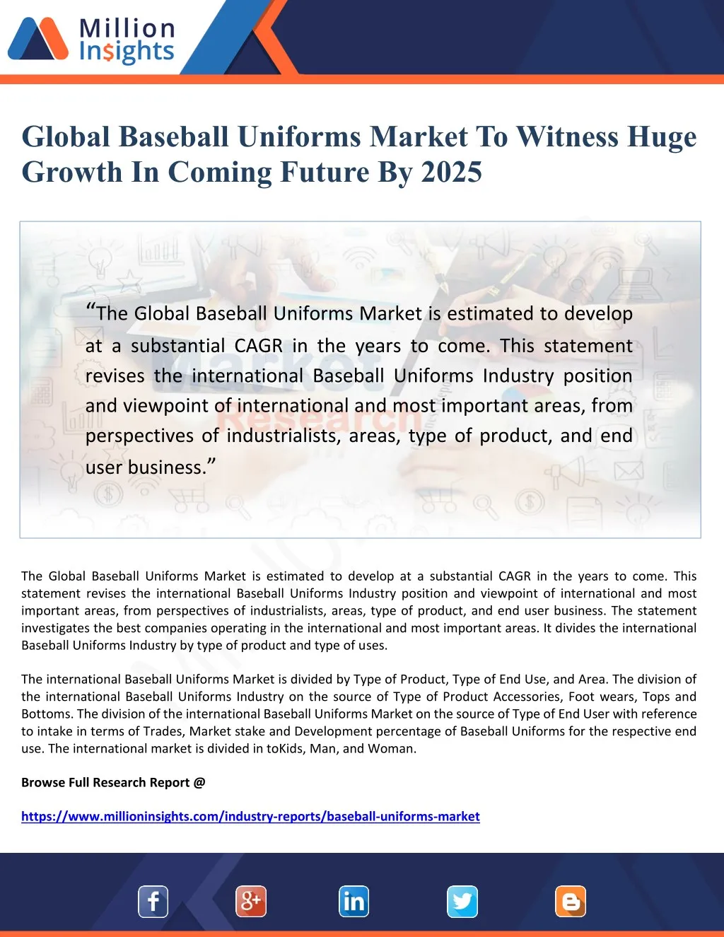 global baseball uniforms market to witness huge